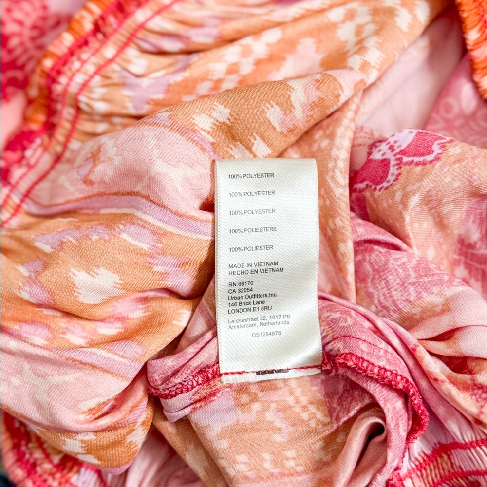 SOLD Free People Tied To You Tank Top Lemonade Combo Pink Orange - Picture 16 of 16